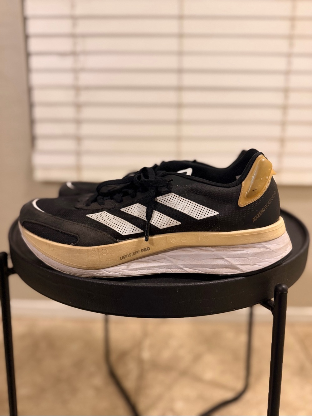 Adidas Adizero Boston 10 running shoes in Men’s US 10.5.